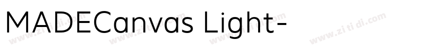 MADECanvas Light字体转换